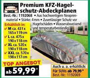 Premium KFZ-Hagelschutz-Abdeckplanen