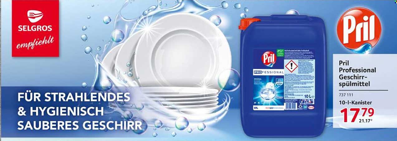 Pril Professional Geschirrspülmittel 10-Liter-Kanister