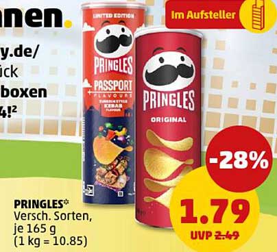 PRINGLES* Verschiedene Sorten, je 165 g