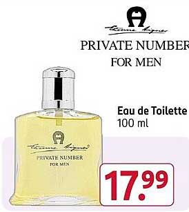 Private Number for Men Eau de Toilette 100 ml