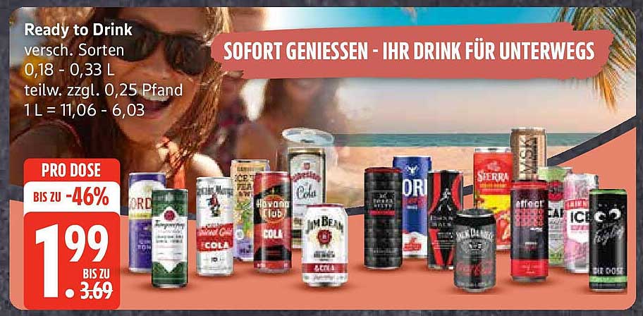 Ready to Drink - verschiedene Sorten