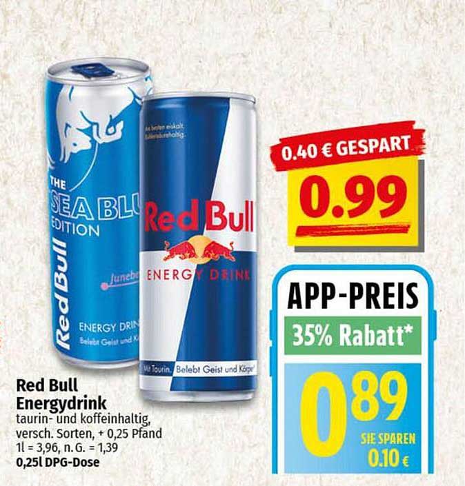 Red Bull Energydrink 0,25l - Verschiedene Sorten