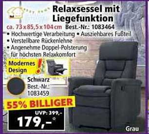 Relaxsessel mit Liegefunktion