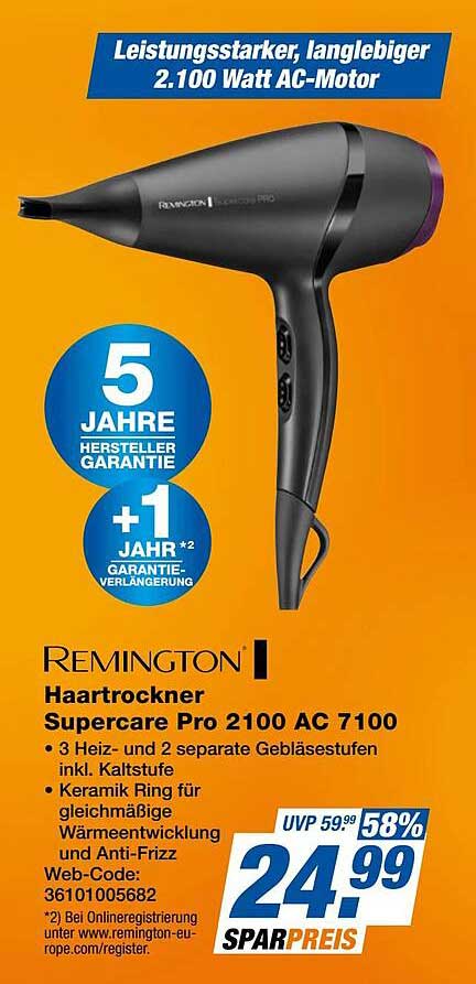 REMINGTON Haartrockner Supercare Pro 2100 AC 7100