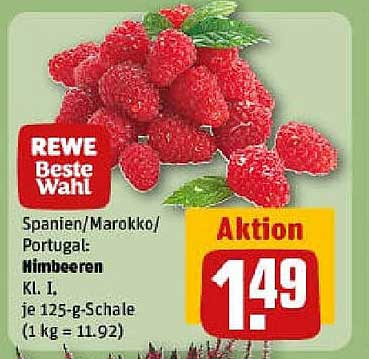 REWE Beste Wahl Himbeeren 125 g