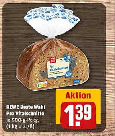 REWE Beste Wahl Pro Vitalchnitte 500-g-Pckg.