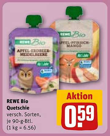 REWE Bio Quetschie - verschiedene Sorten