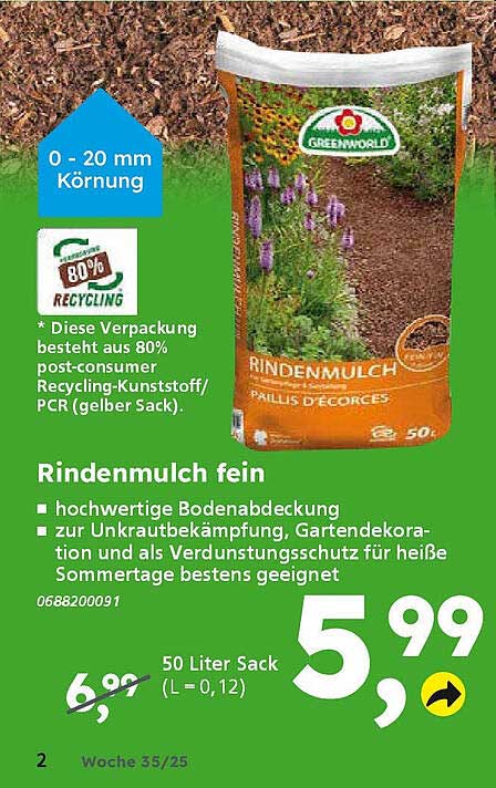 Rindenmulch fein