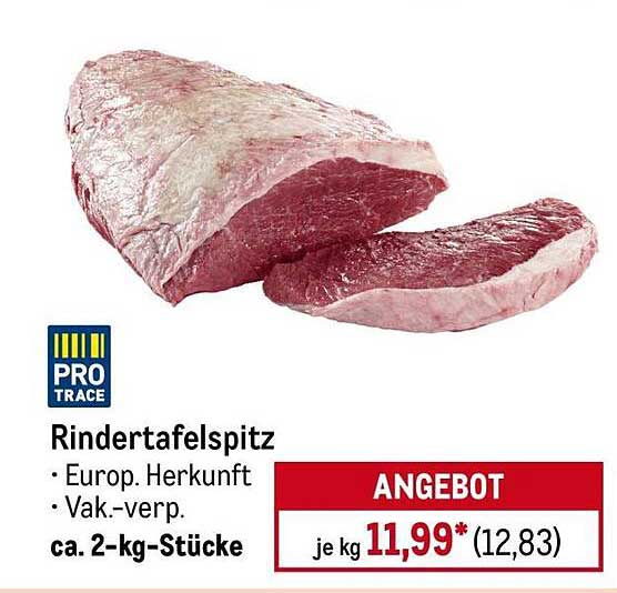 Rindertafelspitz - Europäischer Ursprung, vakuumverpackt (ca. 2-kg-Stücke)