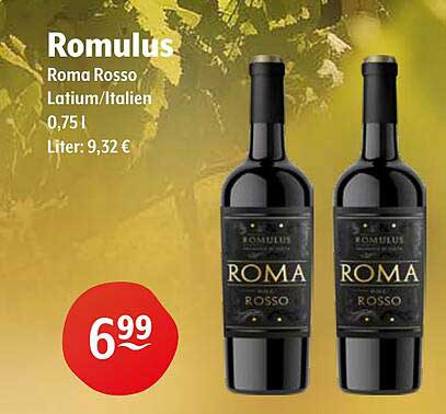 Romulus Roma Rosso 0,75 l