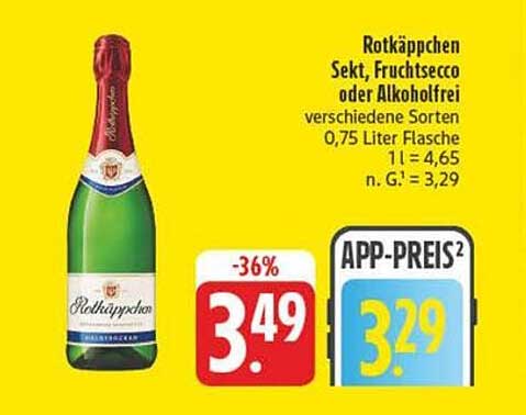 Rotkäppchen Sekt, Fruchtsecco oder Alkoholfrei - verschiedene Sorten, 0,75 Liter Flasche