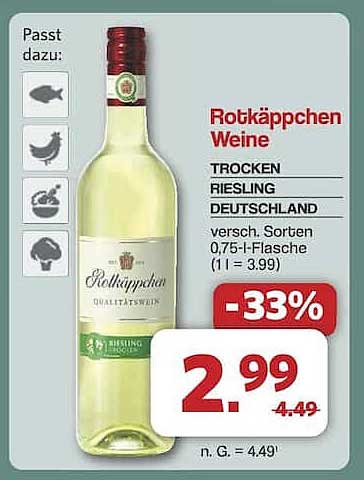 Rotkäppchen Weine - Trocken Riesling Deutschland 0,75 l