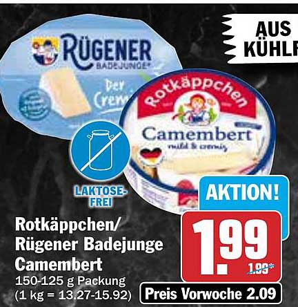 Rotkäppchen/Rügener Badejunge Camembert