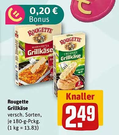 Rougette Grillkäse - Verschiedene Sorten
