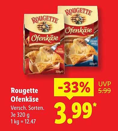Rougette Ofenkäse 320 g - Vielfalt für den Tisch
