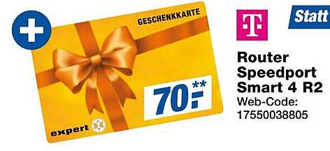 Router Speedport Smart 4 R2 mit 70 € Geschenkkarte