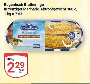 Rügenfisch Bratheringe in würziger Marinade