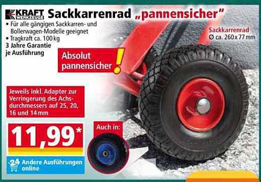 Sackkarrenrad "pannensicher"