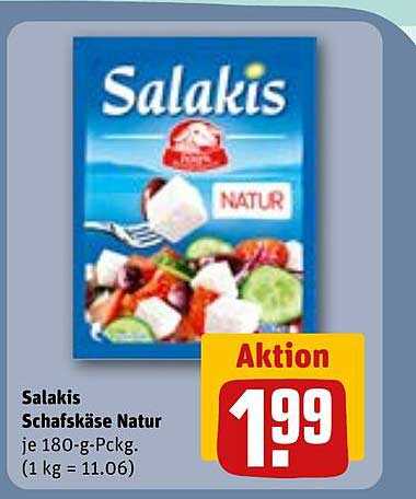 Salakis Schafskäse Natur je 180-g-Pckg.