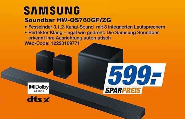 Samsung Soundbar HW-QS760GF/ZG