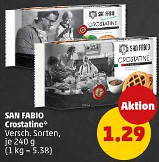 SAN FABIO Crostatine, Verschiedene Sorten, je 240 g