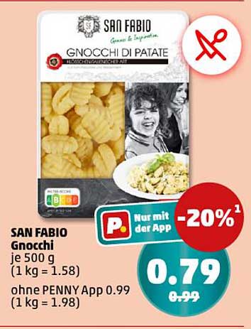 SAN FABIO Gnocchi di Patate 500 g