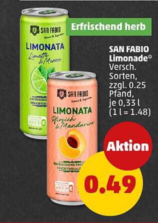 SAN FABIO Limonade - Erfrischend und lecker