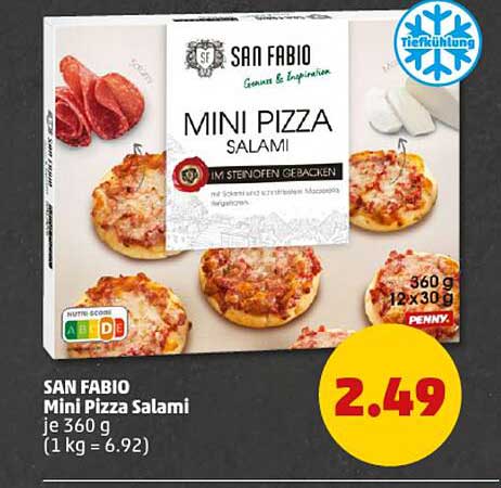 SAN FABIO Mini Pizza Salami 360 g