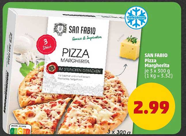 SAN FABIO Pizza Margherita je 3 x 300 g