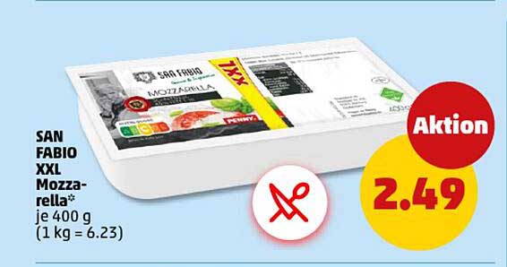 SAN FABIO XXL Mozzarella 400 g für nur 2,49 €