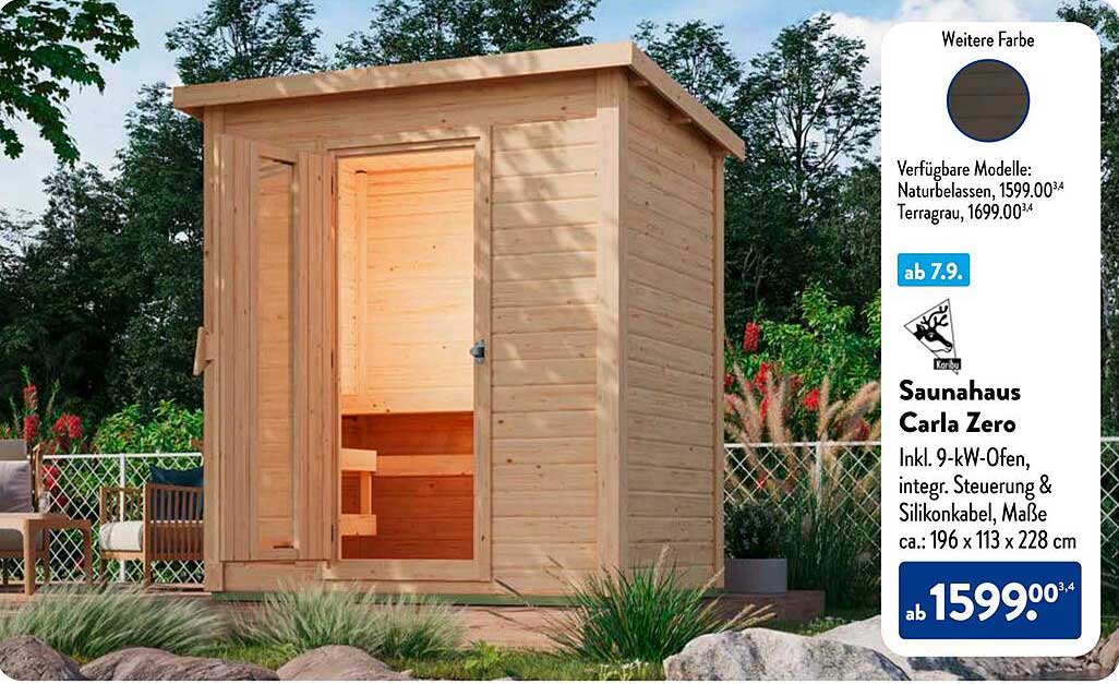 Saunahaus Carla Zero - Wellness für Zuhause