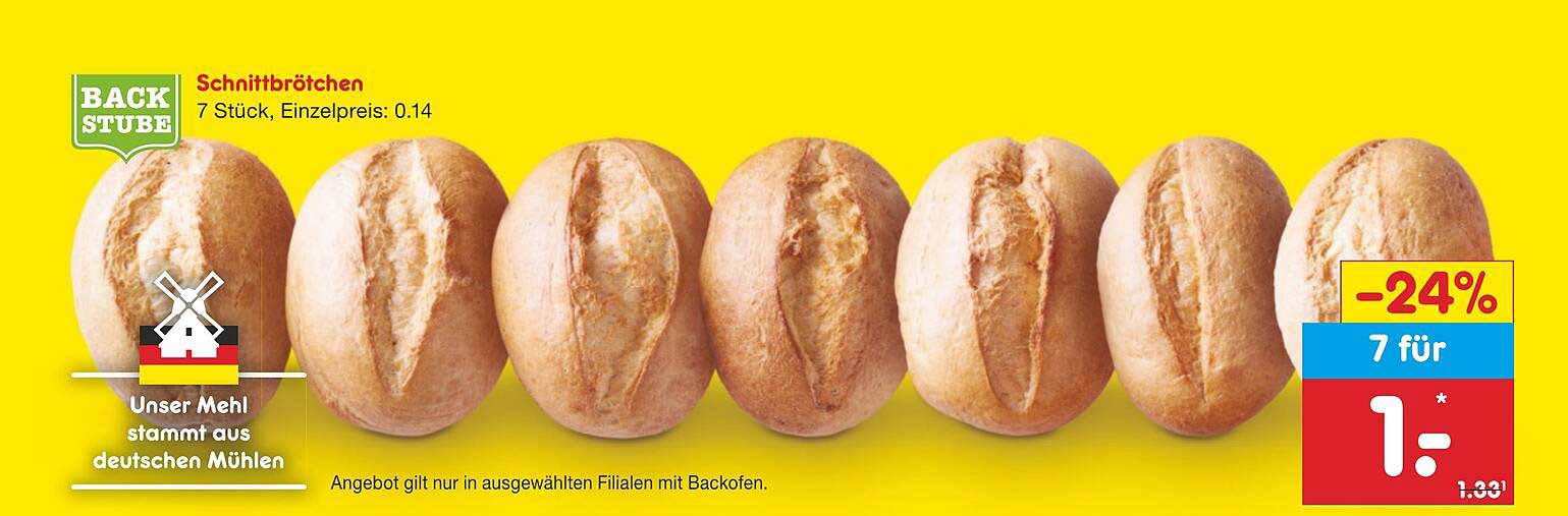 Schnittbrötchen 7 Stück