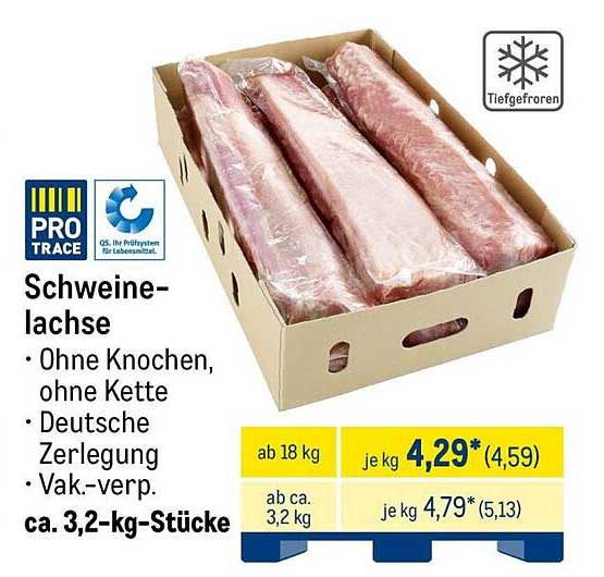 Schweinelachse - Ohne Knochen, ohne Kette