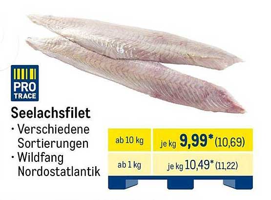 Seelachsfilet - Wildfang Nordostatlantik in verschiedenen Sortierungen