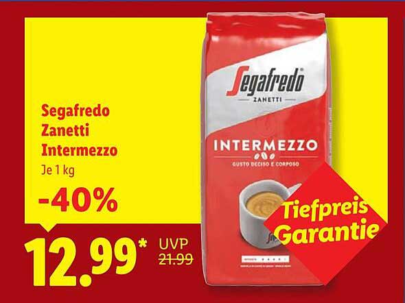 Segafredo Zanetti Intermezzo 1 kg -40%