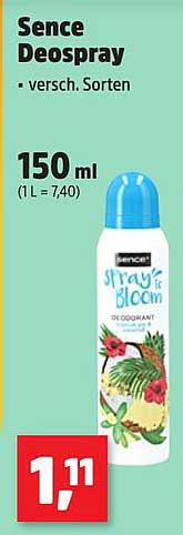 Sence Deospray – verschiedene Sorten 150 ml