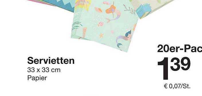 Servietten 20er-Pack 33 x 33 cm