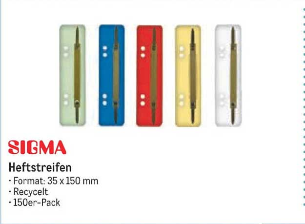 SIGMA Heftstreifen 150er-Pack