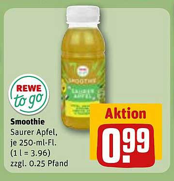 Smoothie Saurer Apfel, je 250-ml-Fl.