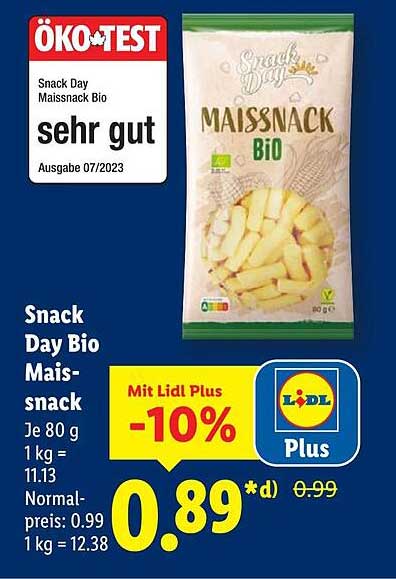 Snack Day Bio Maisnsnack