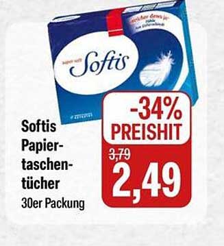 Softis Papiertaschentücher 30er Packung