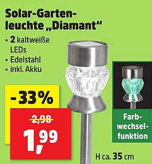 Solar-Gartenleuchte „Diamant“