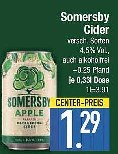 Somersby Cider – Verschiedene Sorten