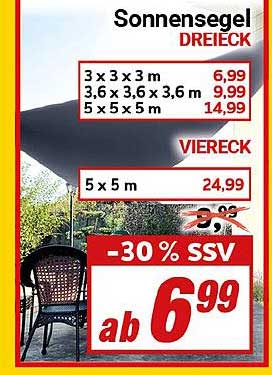 Sonnensegel - Ideal für den Sommer