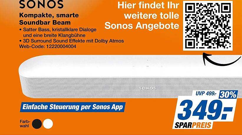 SONOS Kompakte, smarte Soundbar Beam