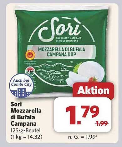 Sori Mozzarella di Bufala Campana 125-g-Beutel
