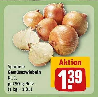 Spanien: Gemüsezwiebeln Kl. I, je 750-g-Netz