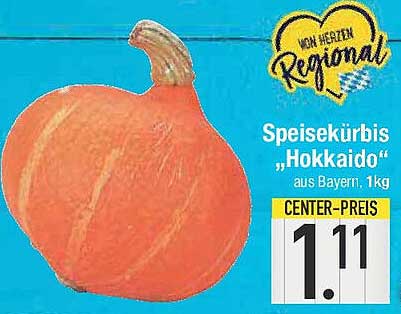 Speisekürbis "Hokkaido" aus Bayern, 1 kg