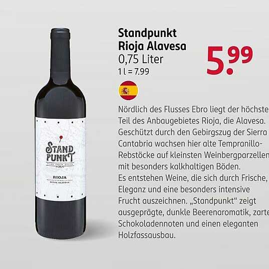 Standpunkt Rioja Alavesa 0,75 Liter