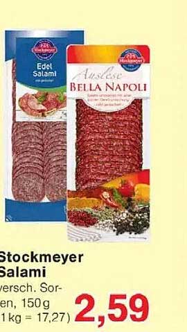 Stockmeyer Salami Auslese Bella Napoli 150g